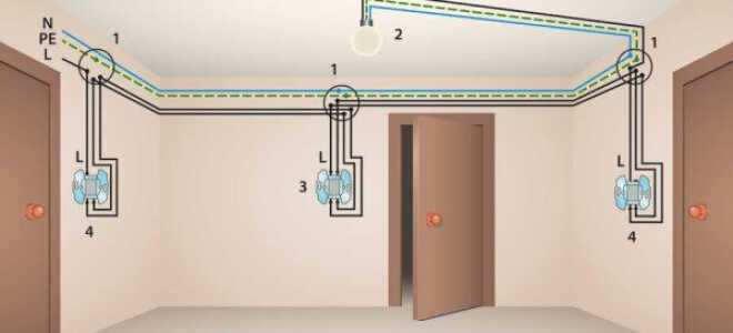 Как подключить перекрестный выключатель света? — Сам электрик