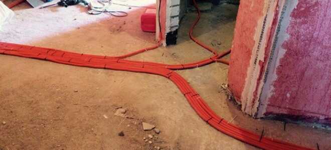 Особенности прокладки кабеля в полу