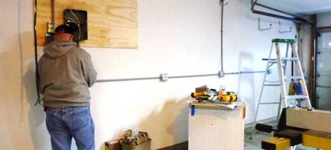 Разводка электропроводки в гараже своими руками