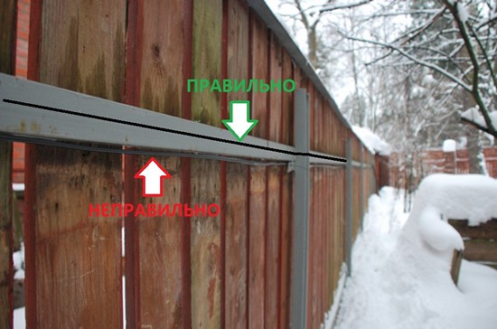 Прокладка кабеля по забору 3