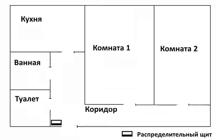 «Чистый» план квартиры