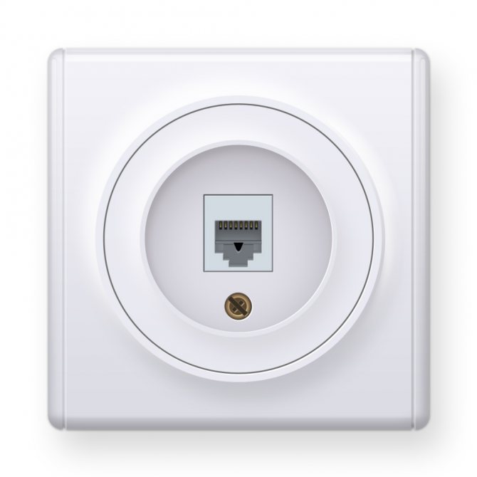 Одиночная интернет-розетка RJ45 категории 5е Florence