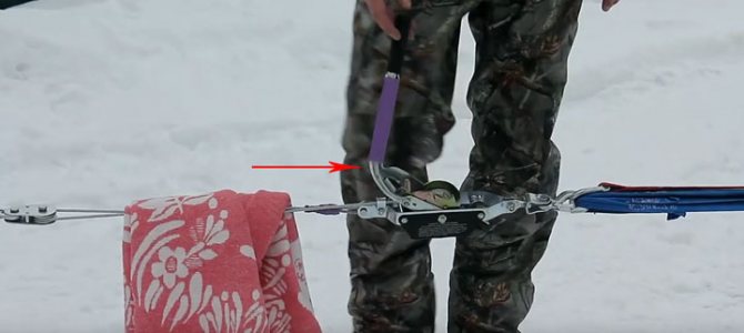 сломанная погнутая ручка лебедки